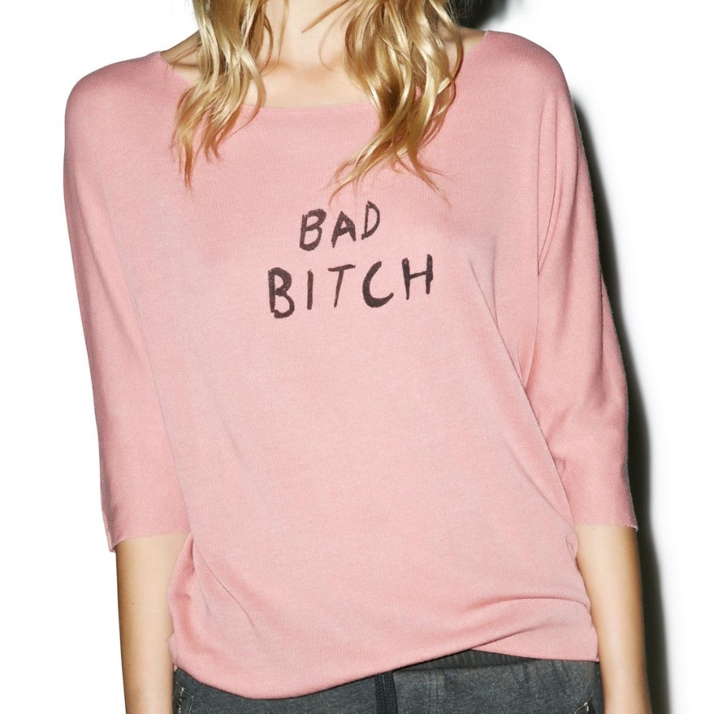 Wildfox women XS‎ sailboat top thin knit raw hem top grundecore